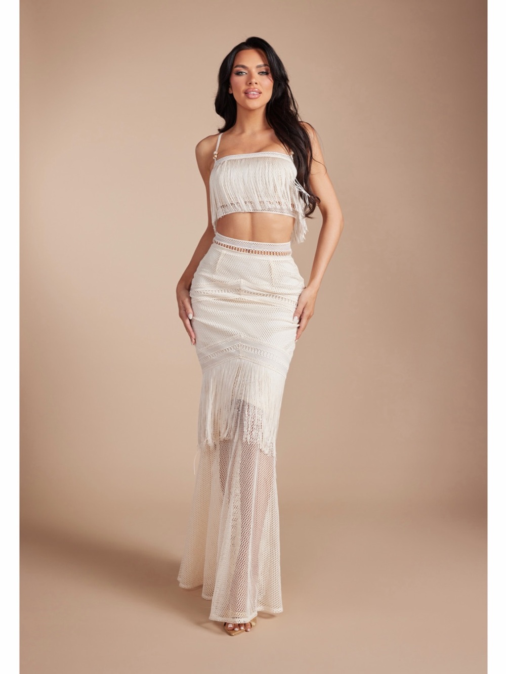 Crochet Maxi Skirt Set
